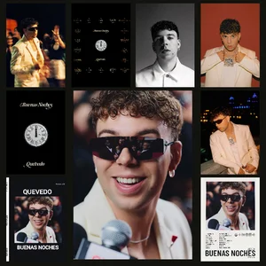 New album Buenas Nochens Quevedo Self-Advisory Poster Art Adhesive DwaterProof Water Coffee Bra 6 Main Sales Quevedo - №6