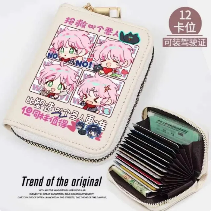 

Anime The Wicked Want To Rescue Fashion Wallet PU Purse Card Coin Zipper Cash Holder Bag Cosplay Gift B2221 Anime