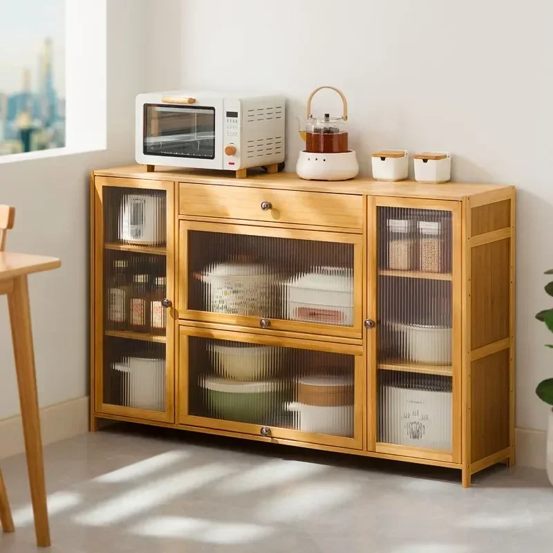 Factory Side Cabinet, Kitchen Shelf, New Floor-to-ceiling Household Dust-proof Storage Artifact, Bowl Rack, Sideboard Cabinet