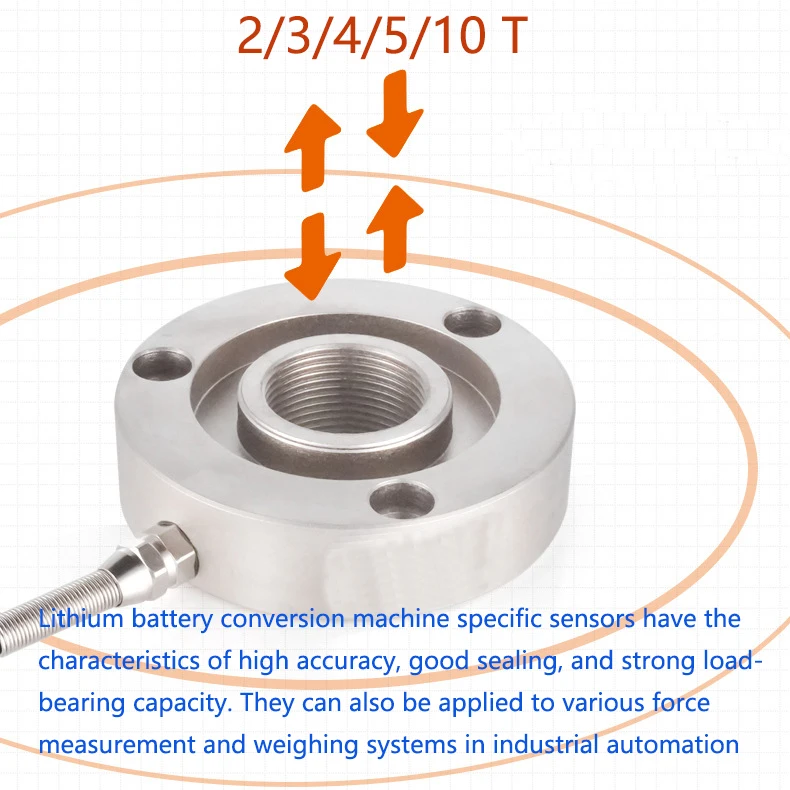 Special Pressure Sensor for Lithium Battery Chemical Machine 2/3/4/510t Ton Battery Hot Compressor Weighing Sensor