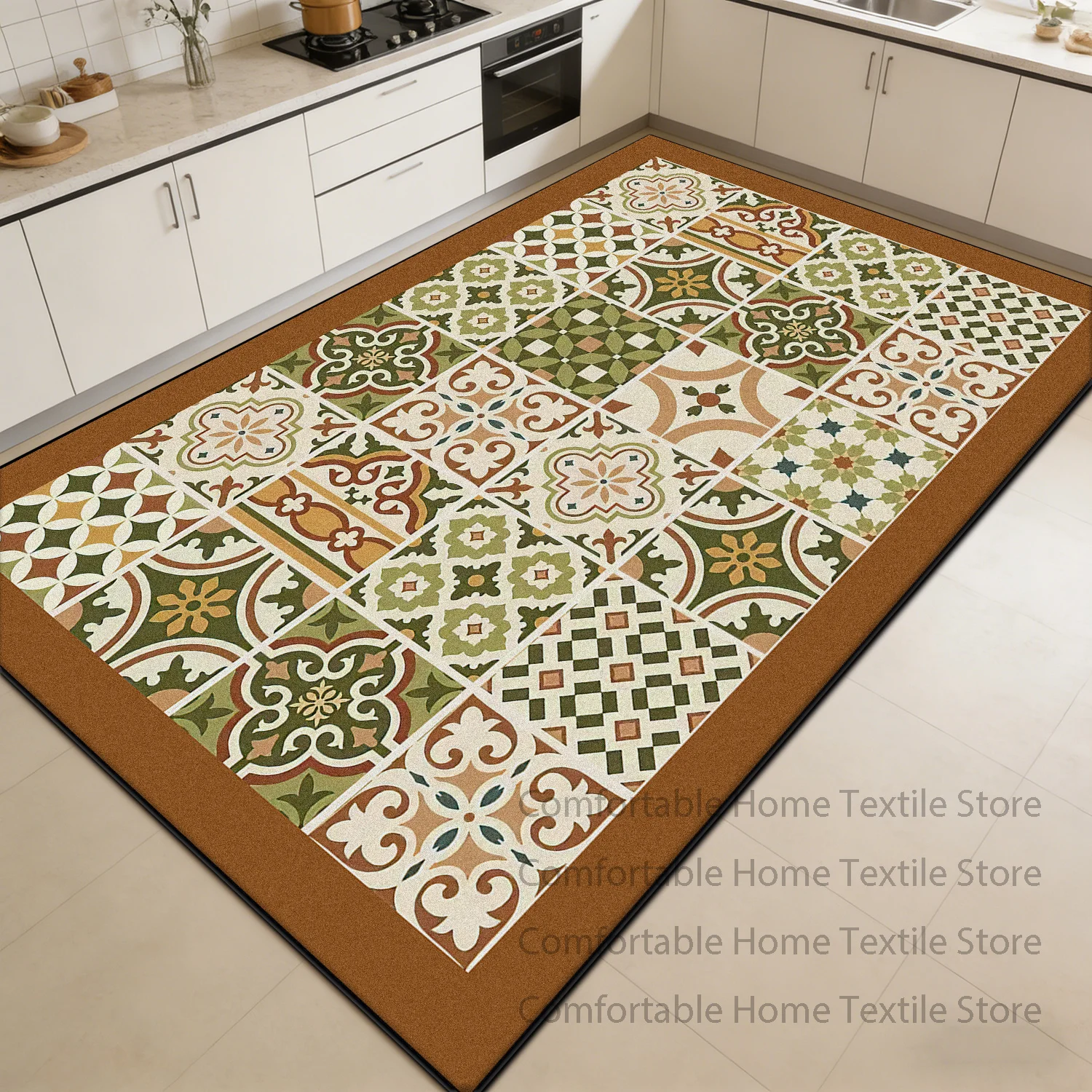 Commercial Kitchen Tile - European Retro Tile Style Easy Clean