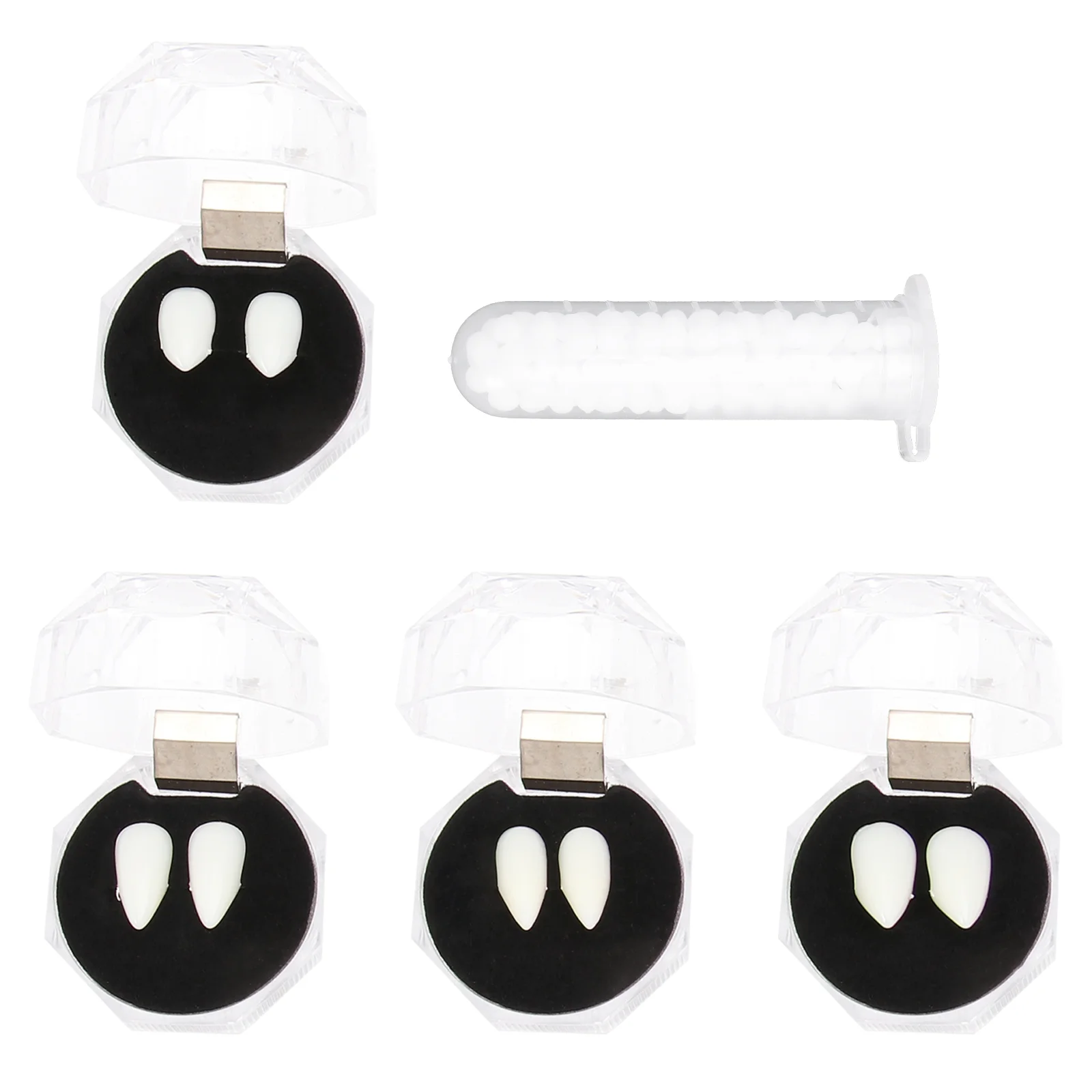 Party Halloween Vampire Accessories Cosplay Prop Teeth Dentures Fake Caps False Realistic Fangs Prom