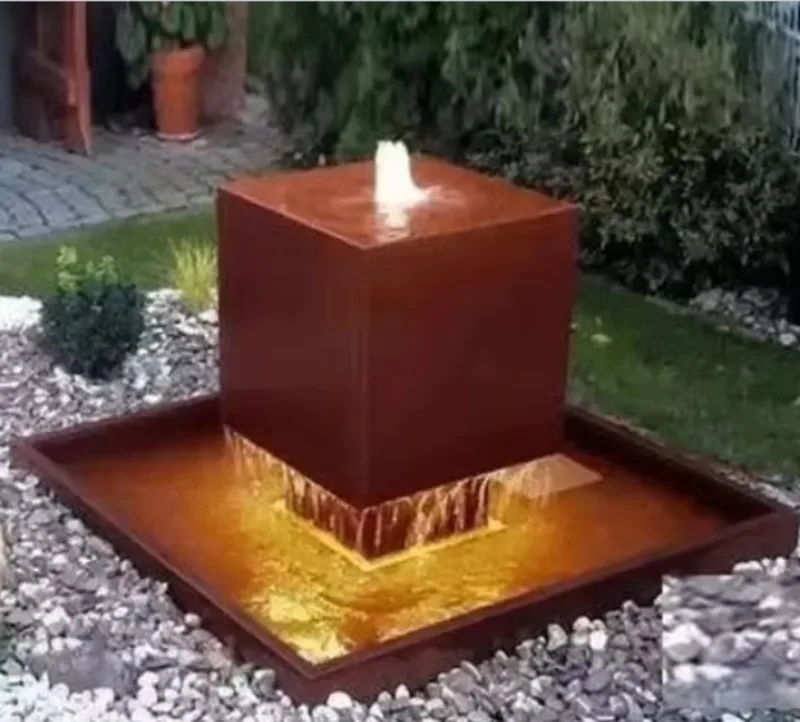 Garden Falls Other Steel Landscapes and Decorations Custom Outdoor Fountains