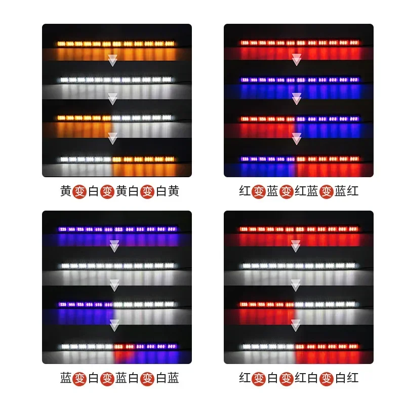 Lampada da barra multifunzionale che cambia colore Spia stroboscopica a LED Impermeabile IP65