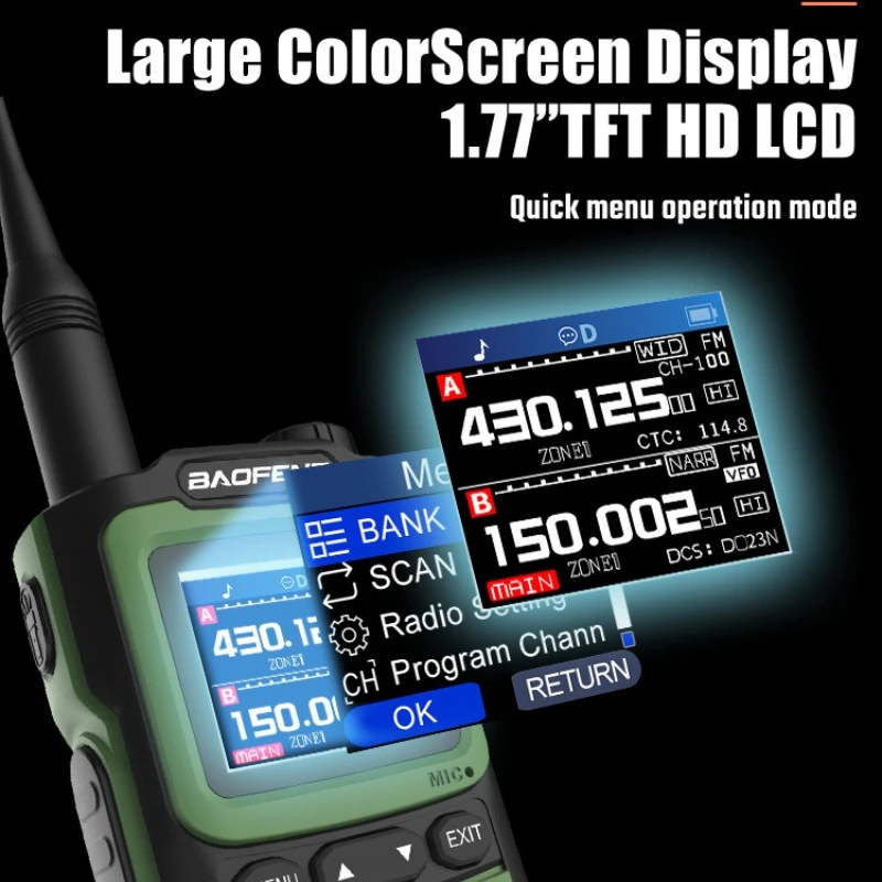 Walkie Talkie UV G30 PRO, 2 uds., UHF, VHF, 50KM, Radio bidireccional para caza, actualizado de UV9R 5R Pro UV10R UV16 Plus distancia