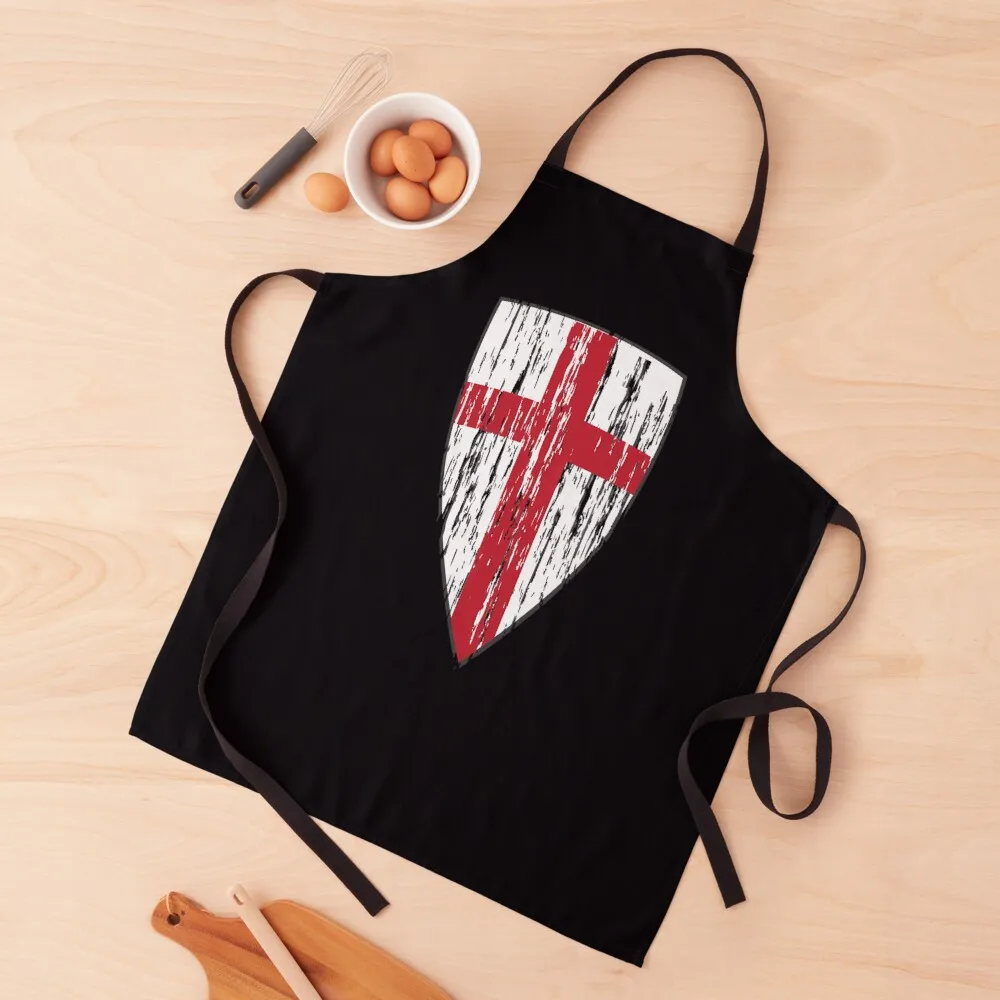

Crusader Knights Templar Cross \t Apron Women's Home Clothes professional hairdressing Apron