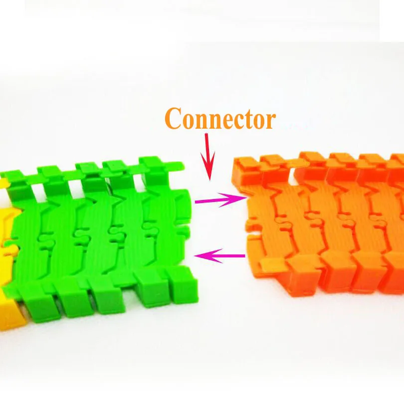 Fai da te assemblare set da corsa universale per auto da pista giocattolo puzzle educativo flessibile per auto ferroviarie per bambini