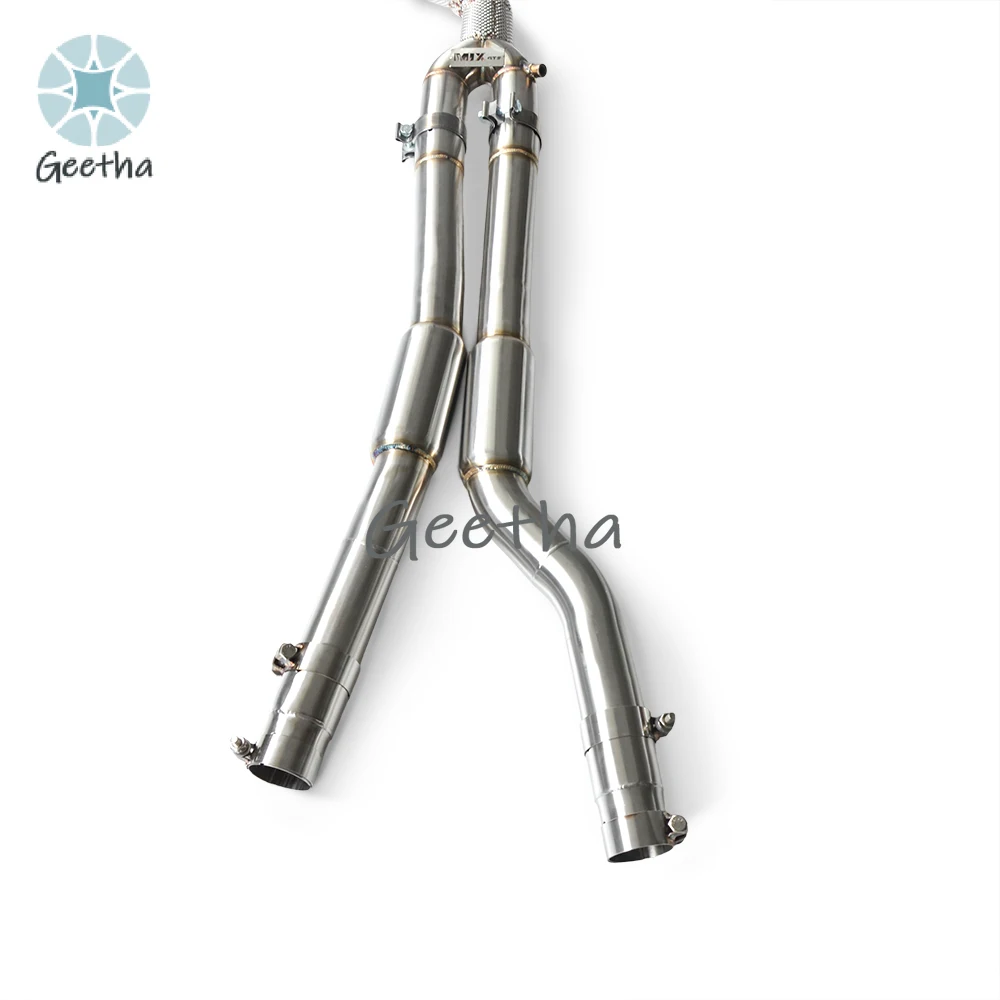 For BMW M340 G20 3.0T 2019-2023 Mid Pipe with Resonator Heat Shield  Exhaust Pipe Factory Wholesale Muffler Car Parts Fitment