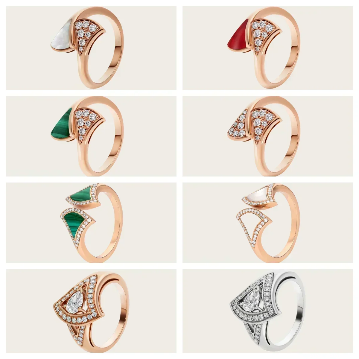 

S925 Skirt Ring Fan Ring, The Mystery of Diamond Se