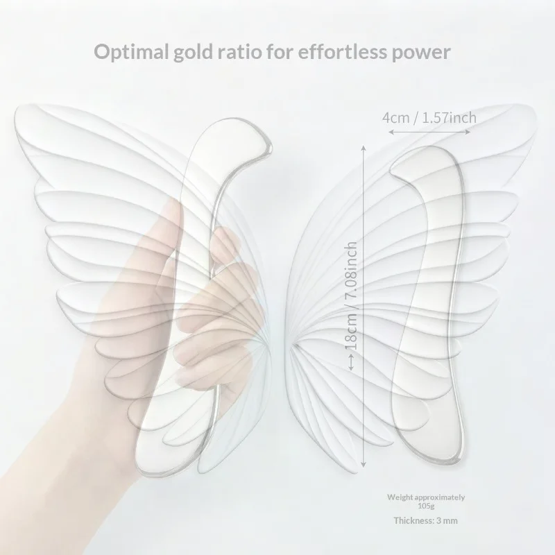 Stainless Steel Gua Sha Tool Muscle Fascia Scraper Skin Scraping Massage Tool For Shoulder Back Arm Leg Care