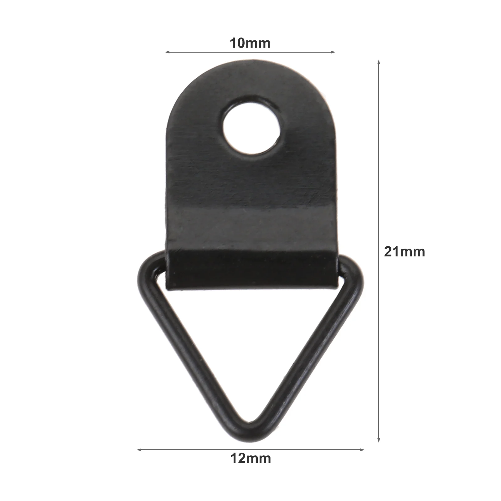 50pcs/kit Metal Picture Frame Hangers w/screw Photo Hanging Hook Triangle Ring Wall Mount Attached Nails Display Painting Decor
