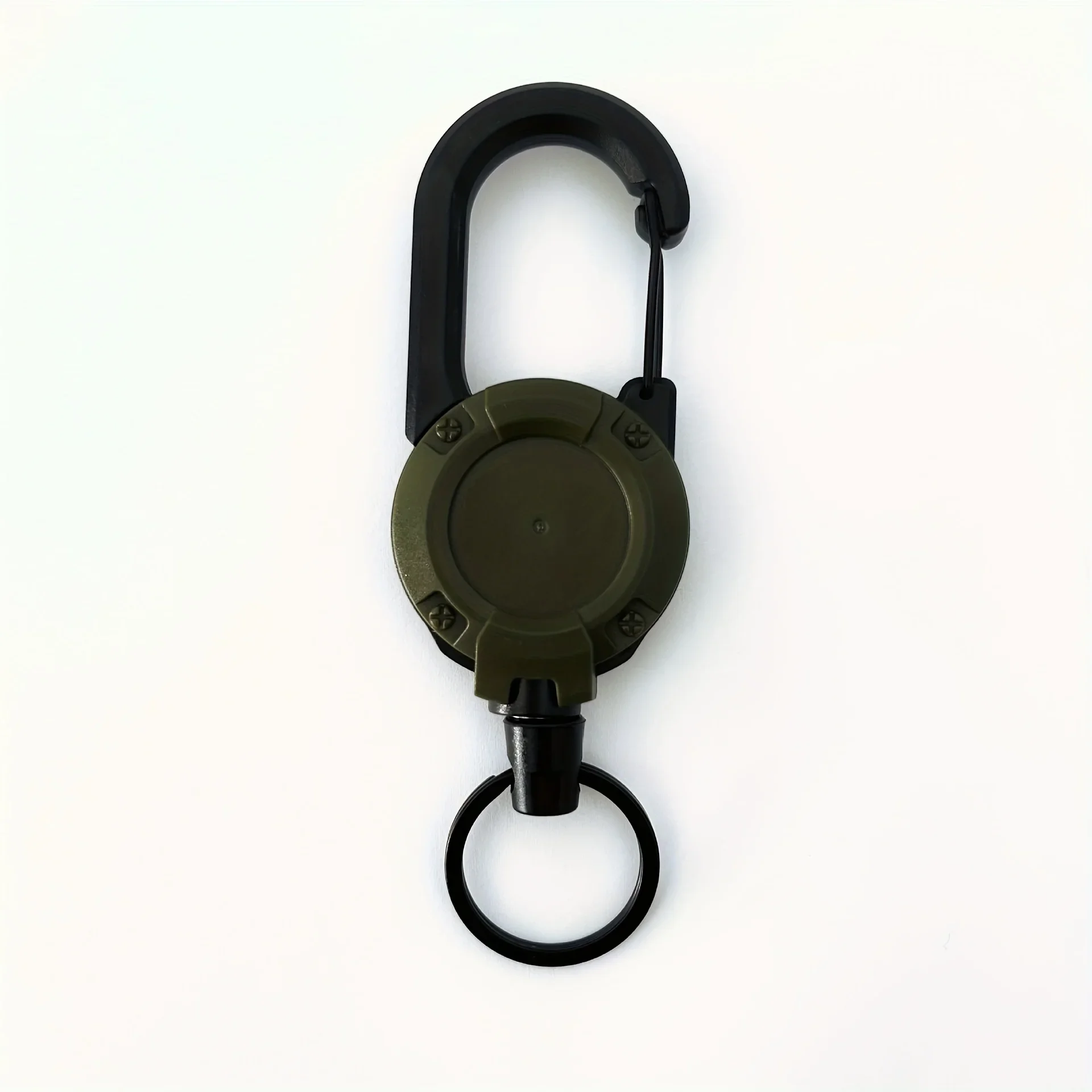 1/2/4 Stück ausziehbare, einziehbare Schlüsselanhänger, robuste Clip-Halterungen mit Karabiner-Schlüsselanhänger für Herren, Outdoor-Taschen