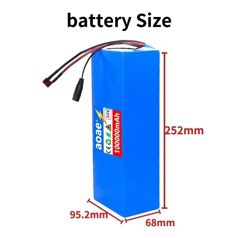 48V 13S5P 18650 Lithium Battery Pack 100Ah Suitable for electric scooters, mountain bikes 250-1000W+charger