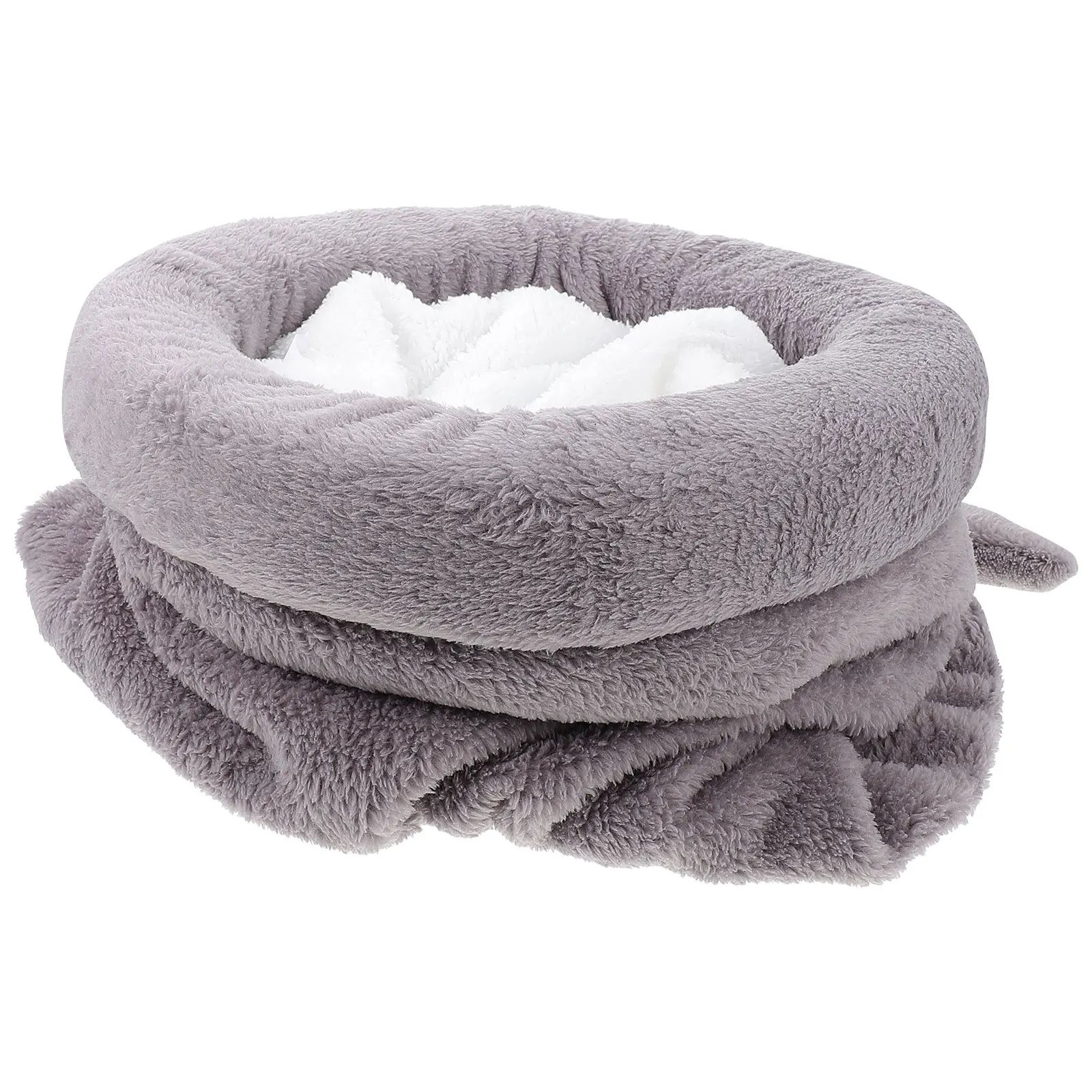 

Pet Beds Warm Comfortable Cat House Small Puppy Sleeping Cozy Hideaway Dog Grey Animal Mat Accessory