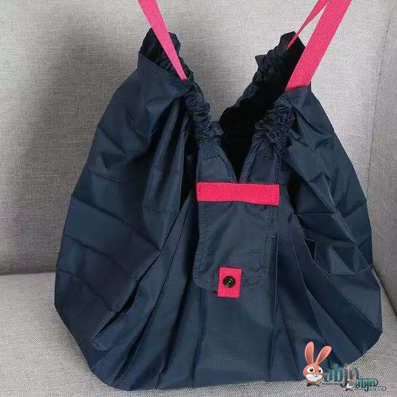 

Accordian Pleated Large Capaci op Bag Nylon Cloth Zipper Eco-friendly Bag Double Handle Reinforced Japanese Sle Win...