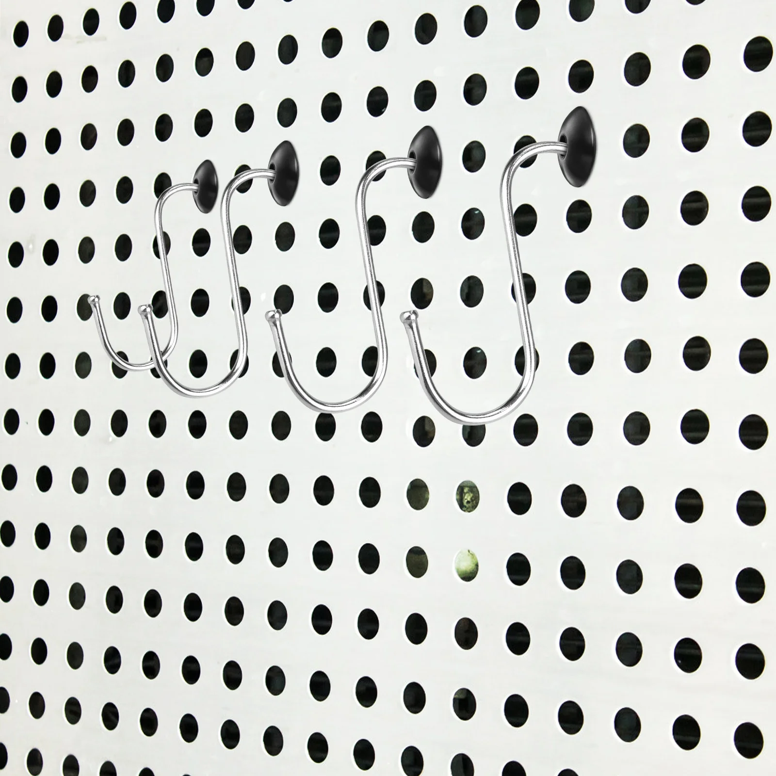 120Pcs Silicone Rubber Stoppers Pegboard Hook Locks Threaded Stopper Design Durable Reusable Multiple Applications Organizer