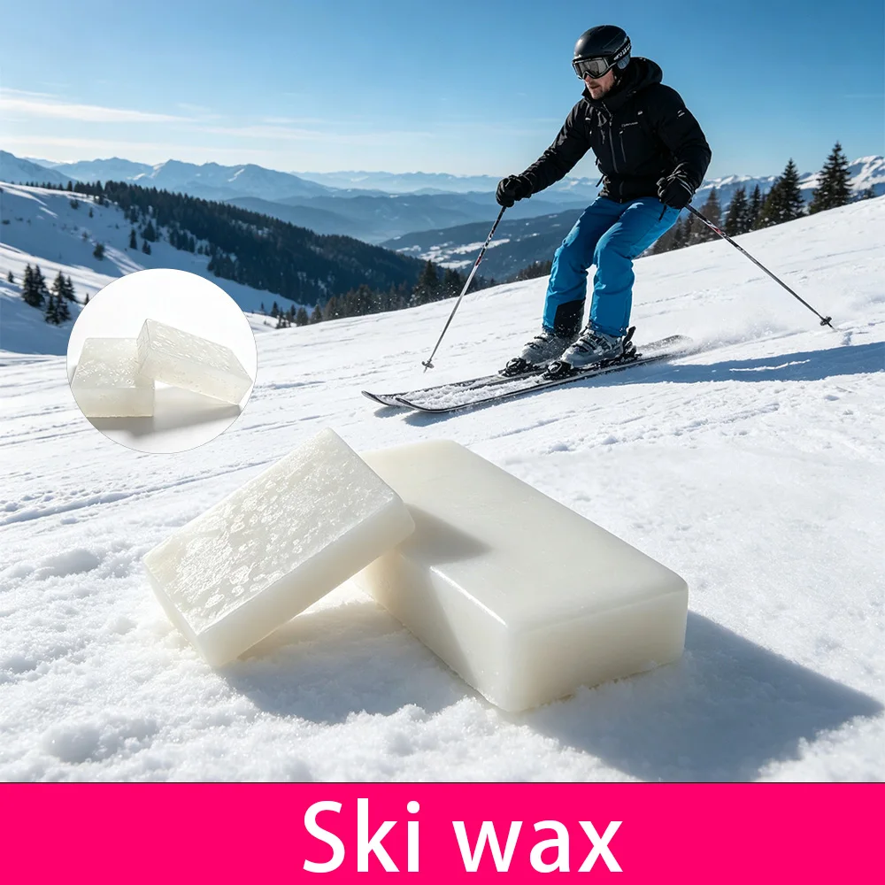 Ski Wax Universal Block, Premium Fast Glide Wax All Temp Weather Resistant, for Ski Racing Snowboard Ride