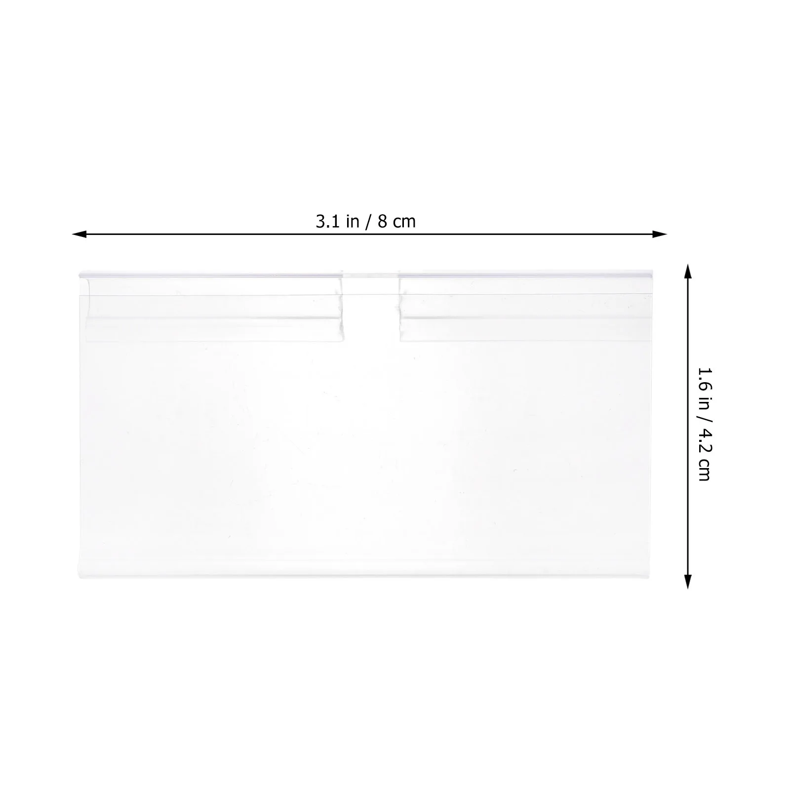 

100Pcs Supermarket Shop Label Holders PVC Wire Shelf Clips Retail Price Display Merchandise Sign Holders Retail Price Label Clip