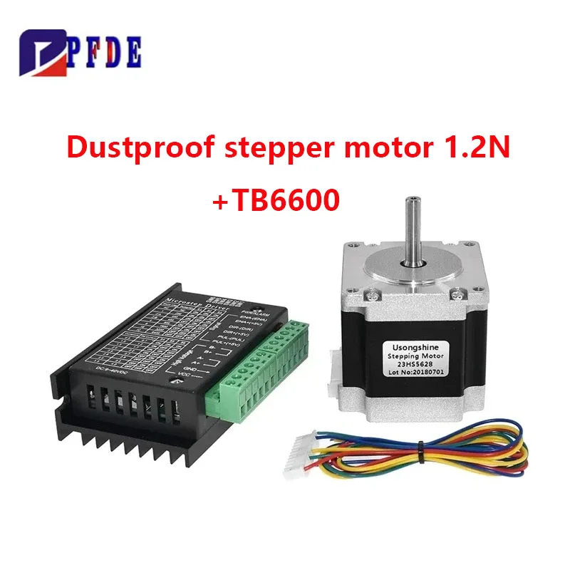 Dustproof 1.2N Nema23 Stepper Motor For Cnc Engraving And 3D Printer 57HS56 2.8A With Tb6600 4A Stepper Motor Driver Nema17 23