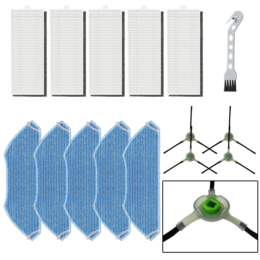 

For Lefant M2/M2S/M2 Pro/M2S Pro Side Brushes HEPA Filter Mop Pads Spare Parts Home Appliance Parts Household Accessories