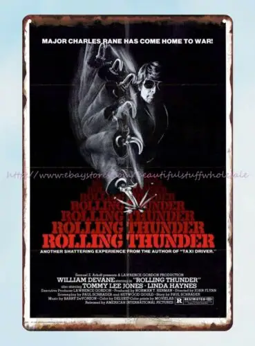 Rolling Thunder 1977 American neo-noir action thriller metal tin