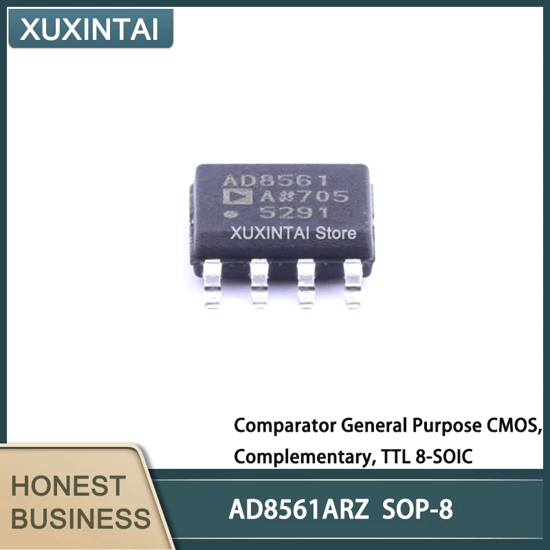 5Pcs/Lot  New Original  AD8561ARZ AD8561  Comparator General Purpose CMOS, Complementary, TTL 8-SOIC