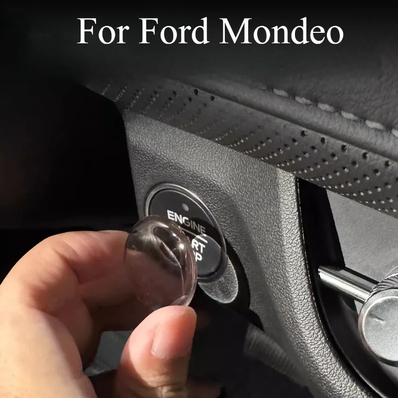 For Ford Mondeo One-click Start Button Protective Film Ignition Ring Decorative Sticker Automobiles Accessories Body Kits