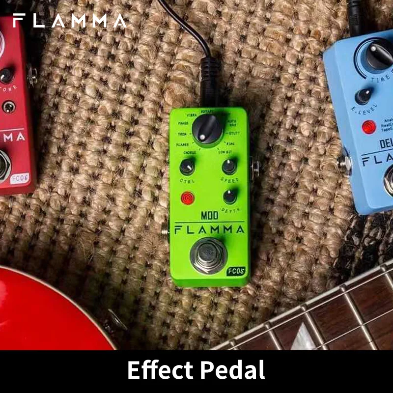 FLAMMA FC05 Modulación Multi Pedal de efectos de guitarra Mod Pedal de guitarra 11 modos Chorus Flanger Phaser Tremolo Auto Wah