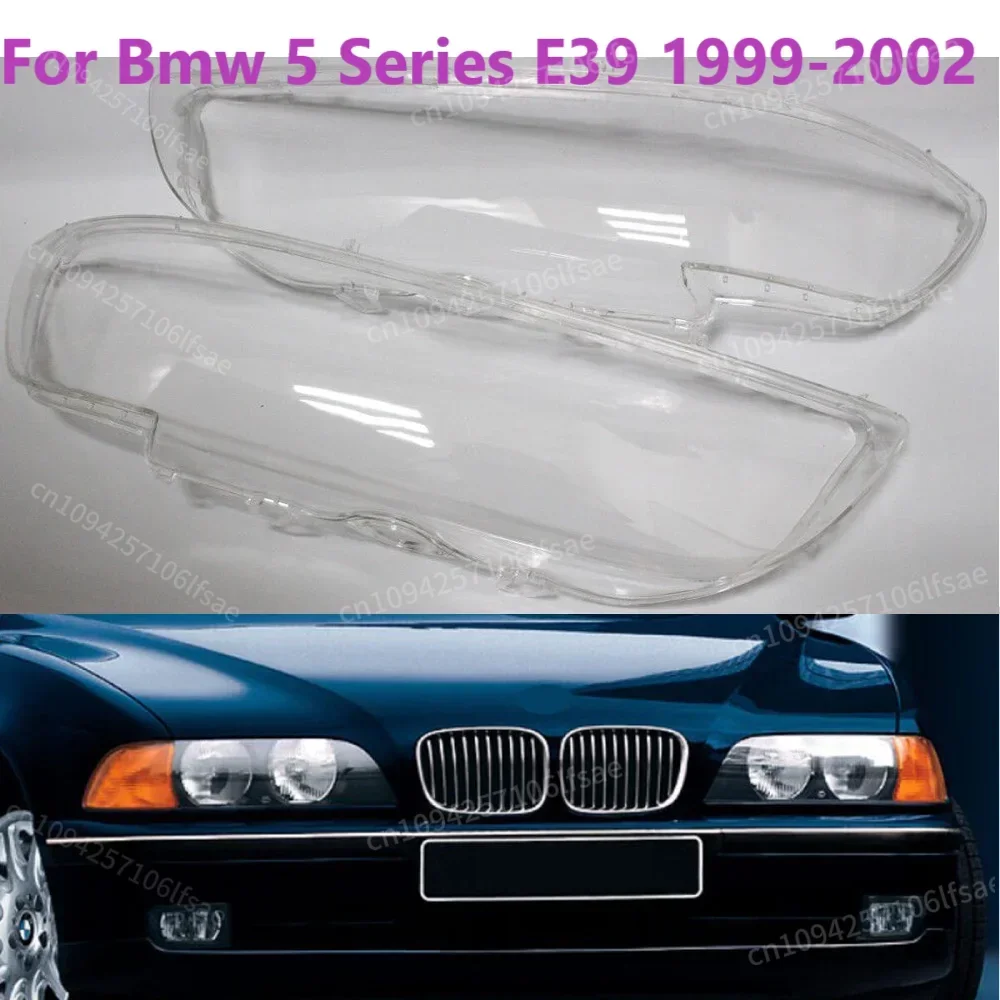 

For 5 Series E39 1999 2000 2001 2002 Car Headlight Lampshade Cover Shell Glass Lens Automobiles Head Light Lamp Lens Kit