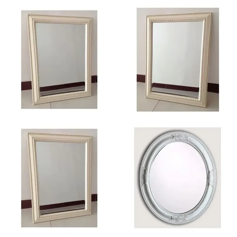 for Wooden Wall Mirror  Bedroom and Living Room Decorative Hanging Mirror Home Decoration
