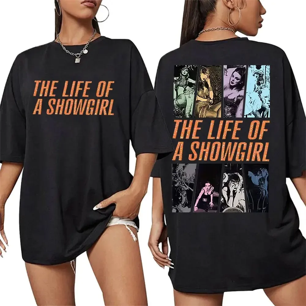 Das Leben eines Showgirl Neue Album Fans T Shirts Männer Frauen Hohe Qualität Vintage Übergroßen Baumwolle T-shirt Harajuku Streetwear T-shirts