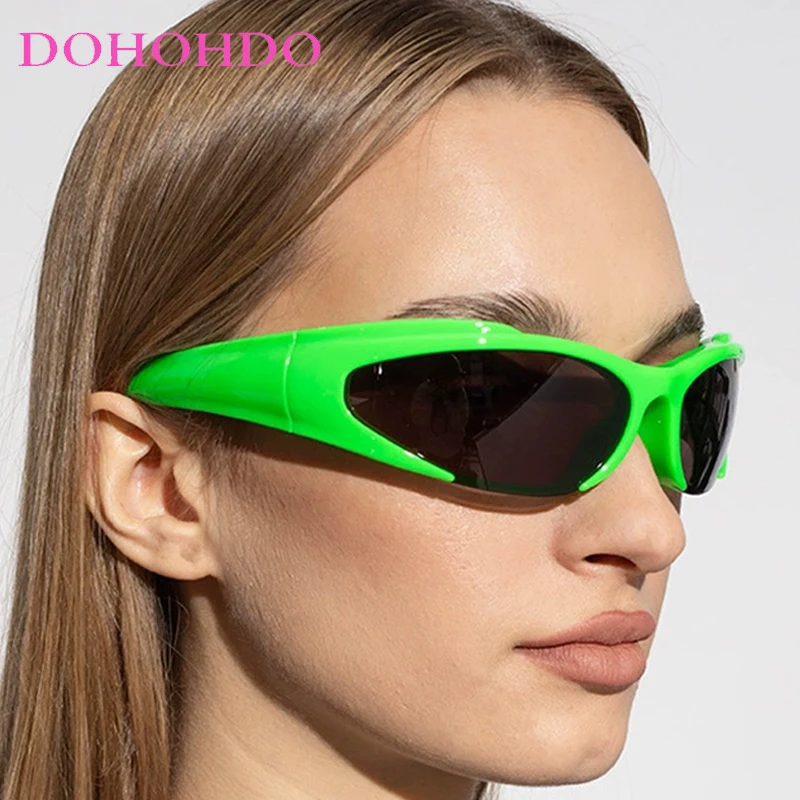 

Fashion Y2k Oval Frame Women Sunglasses Brand Designer Vintage Men Sun Glasses For Outdoor Sports Cycling Windproof Goggle UV400