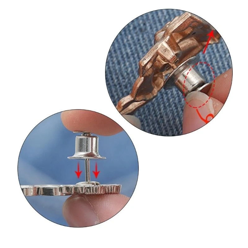 R1we Girl Girl Rose Bugle Metal Button