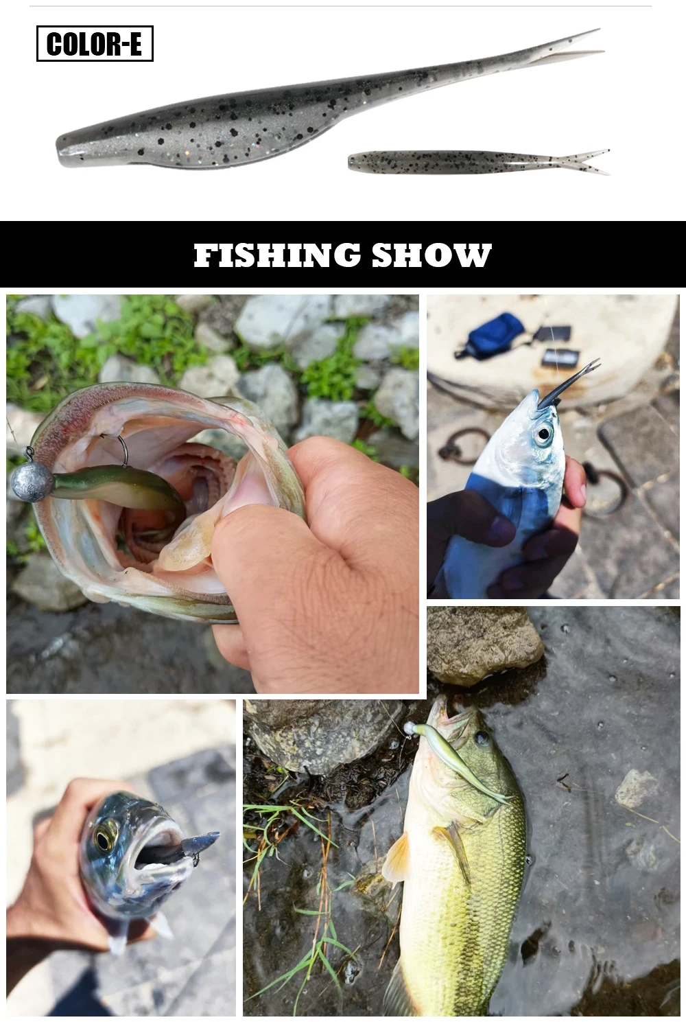Spinpoler Soft Jerkbait Floating Split Tail 7 cm Angelköder Shad Minnow Crankbait Kunststoff Swimbait für Bass Forelle Zander Tackle – Detail 8