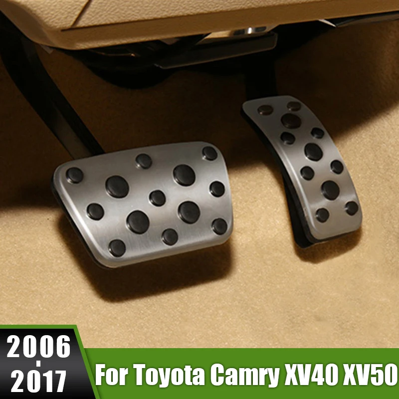 

For Toyota Camry XV40 XV50 2006-2017 XV70 2018-2023 Car Accelerator Gas Brake Pedal Cover Footrest Pedals Pad Case Accessories