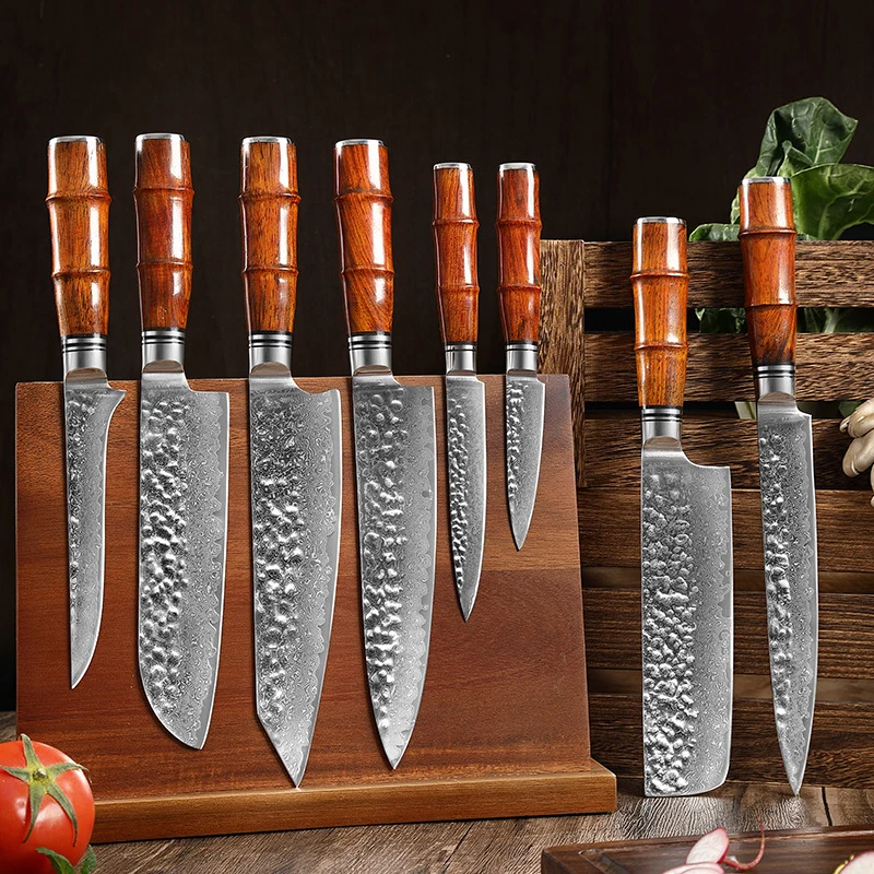 

Rosewood Handle Series Chef's Knife Kitchen Meat Cleaver 67-layer Damascus Steel Kitchen Knives Boning Knife Cooking Tools