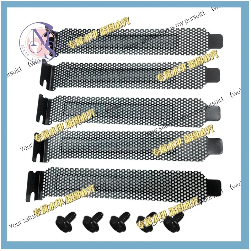 5pcs PCI Slot Cover Dust Filter Bracket Expansion Blank Plate Computer Case