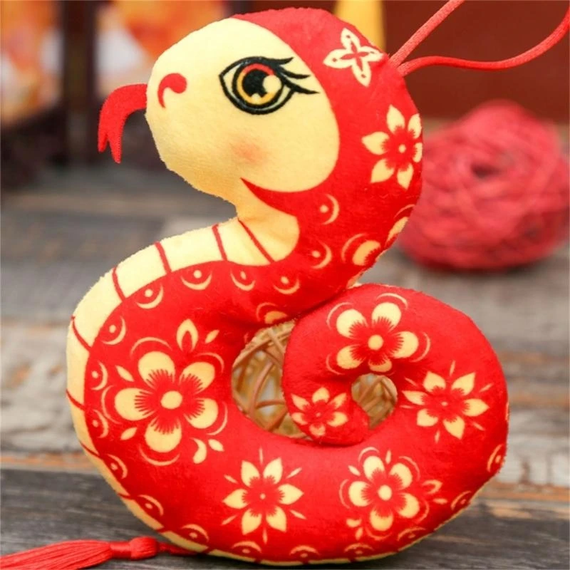 Unique Designs Zodiacs Locely Snake Plush Accessory Toy for Cultural Significance and aesthetic Appeal in 2025