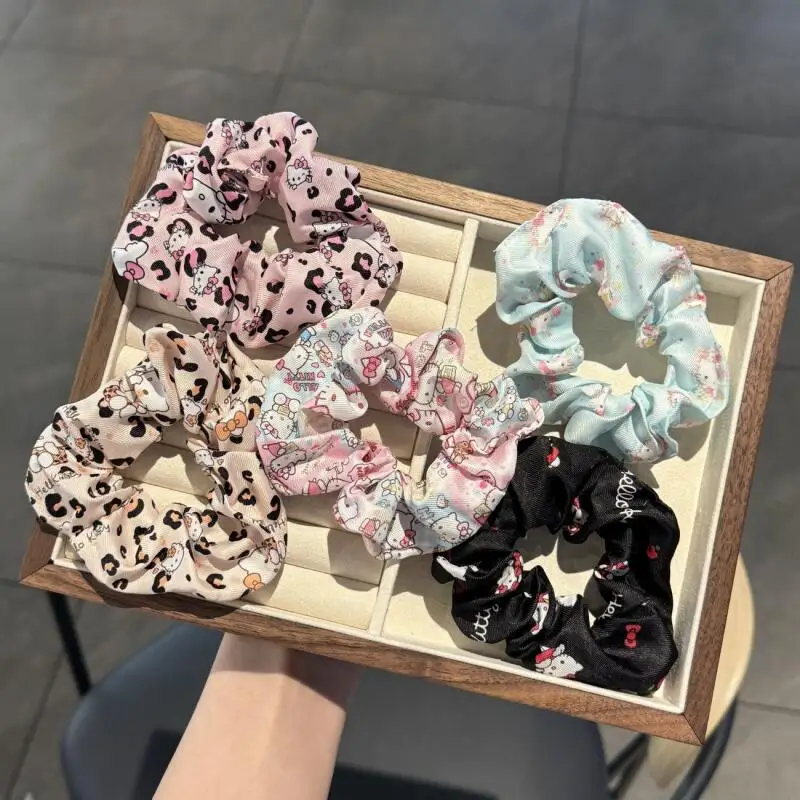 

Kawaii Sanrio Hello Kitty, милые повязки для волос с героями мультфильмов, универсальный милый головной убор с петлей для волос, подарок на день рождения для девочек, креативные периферийные устройства