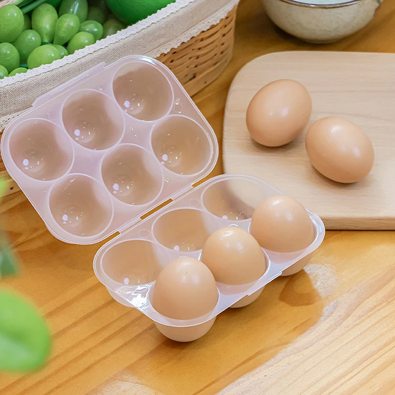 Kitchen Organizer 6 Grids Mini Egg Dispenser Holders For Case With Fixed Handle Organization Storage Egg Storage Box Box
