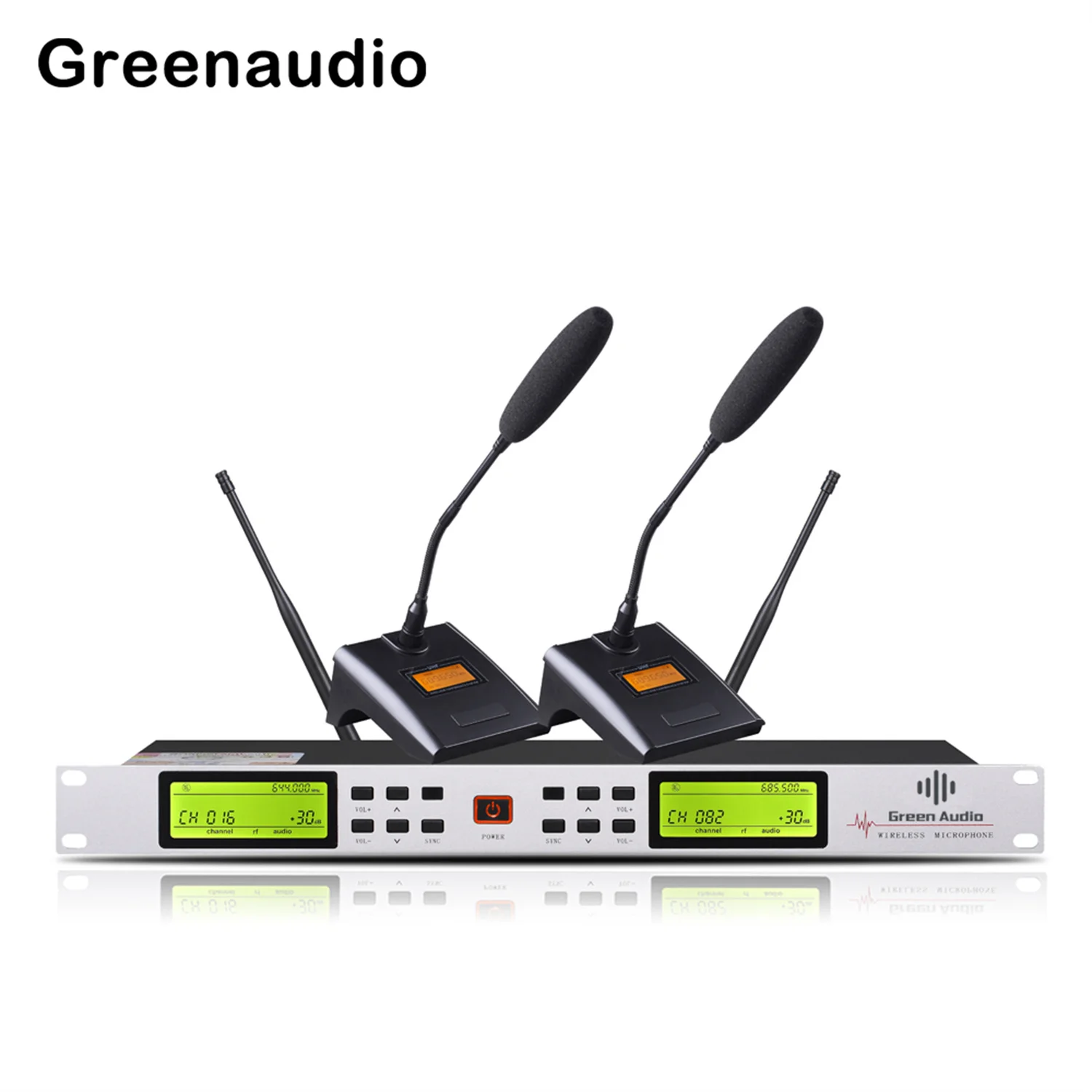 GAW-L500 mikrofon nirkabel UHF profesional kualitas tinggi dengan jarak transmisi 100 meter