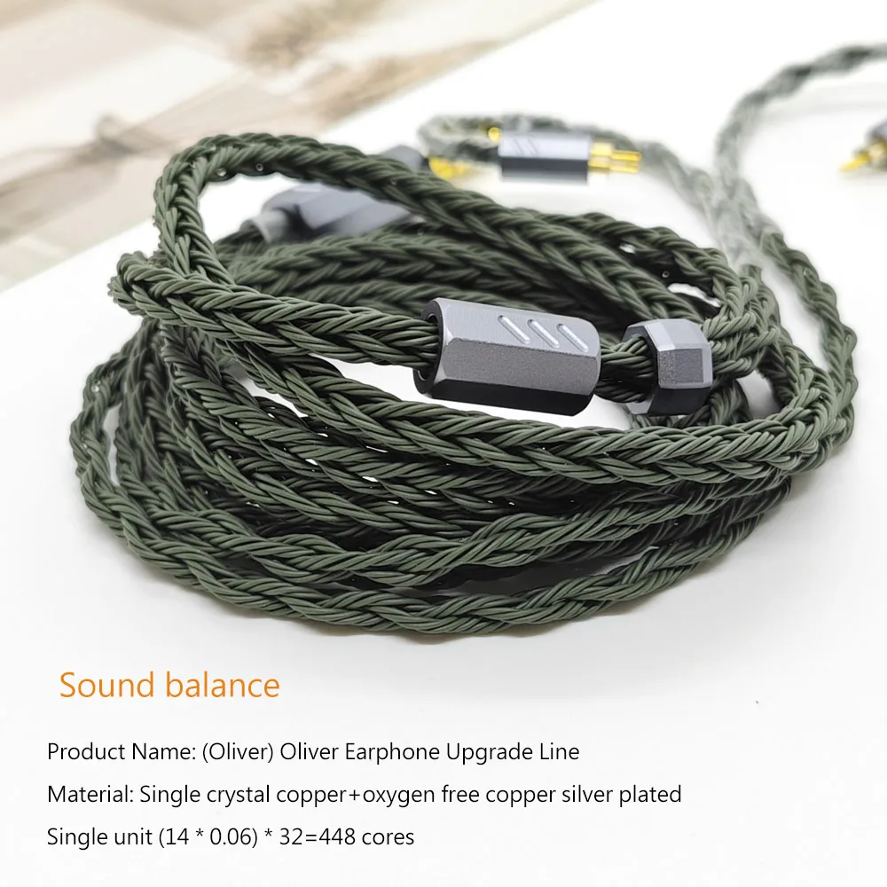 

8Core 448 cores Silver plated Upgrade Cable Earphones Cable 3.5mm/4.4mm Balanced MMCX/2Pin/QDC for IE900/IE600/HD600 KZ ZS10