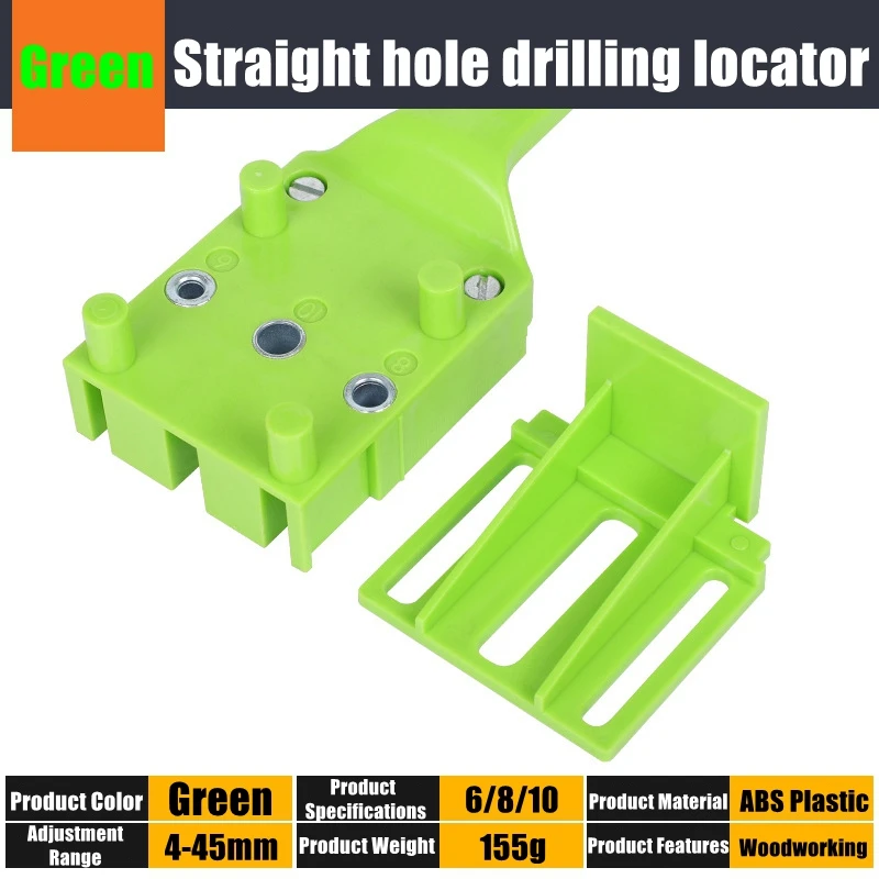 Localizzatore di punzoni per la lavorazione del legno Strumenti per carpentiere Utensili manuali 6/8 / 10mm Punta da trapano Perforatrice per tasselli trasversali Accessori per maschere per trapano