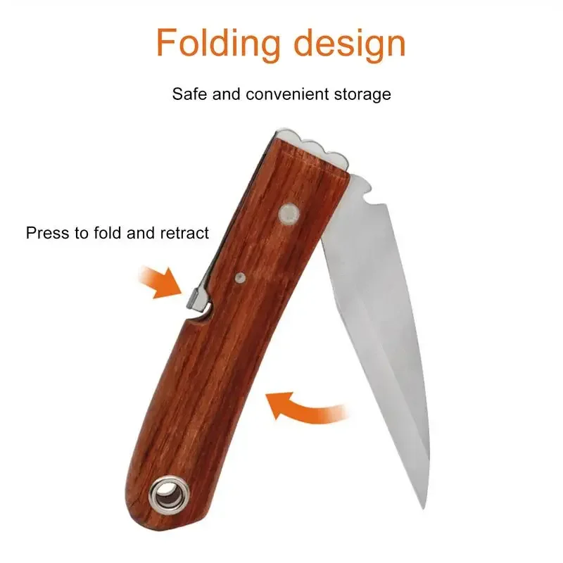 Grafting gardening knife Stainless steel for grafting garden hand tools Multifunctional paring knife