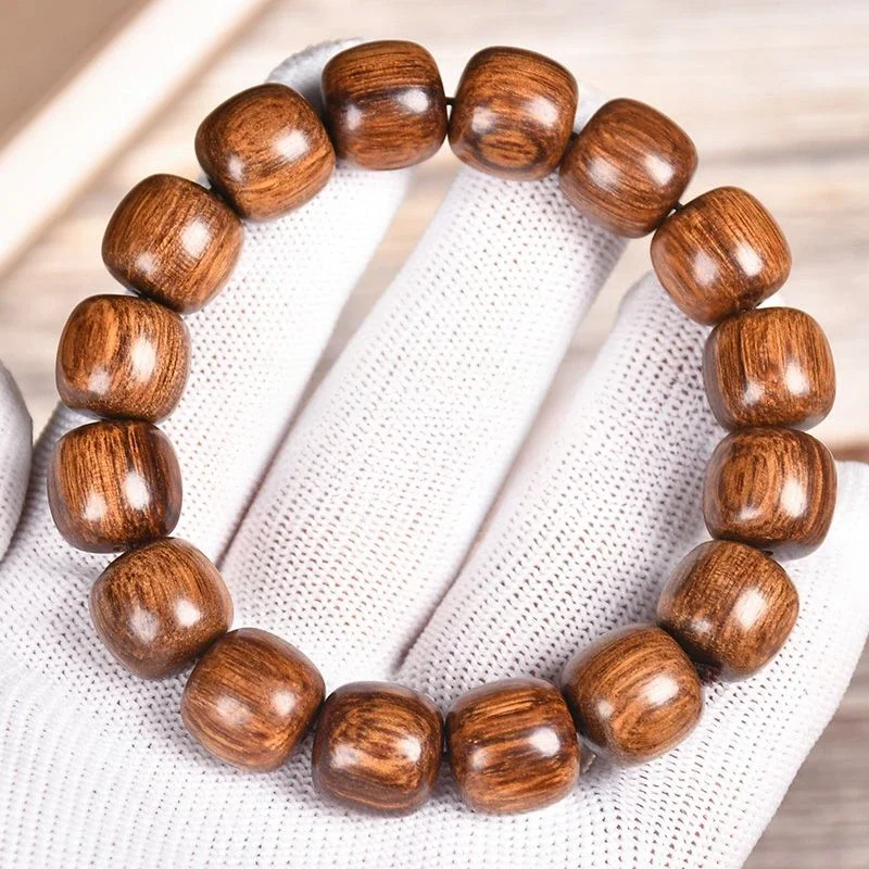 

tribute wood agarwood bracelet 108 Buddha beads dragon scales aged beads for men and women couple bracelet wooden prayer beads