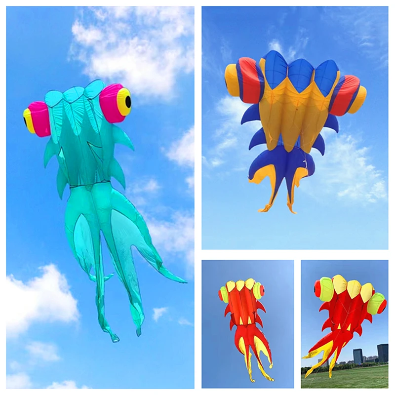 free shipping 10m fish soft kite flying professional kites reel large inflatable kite for adults big large giant show kites koi