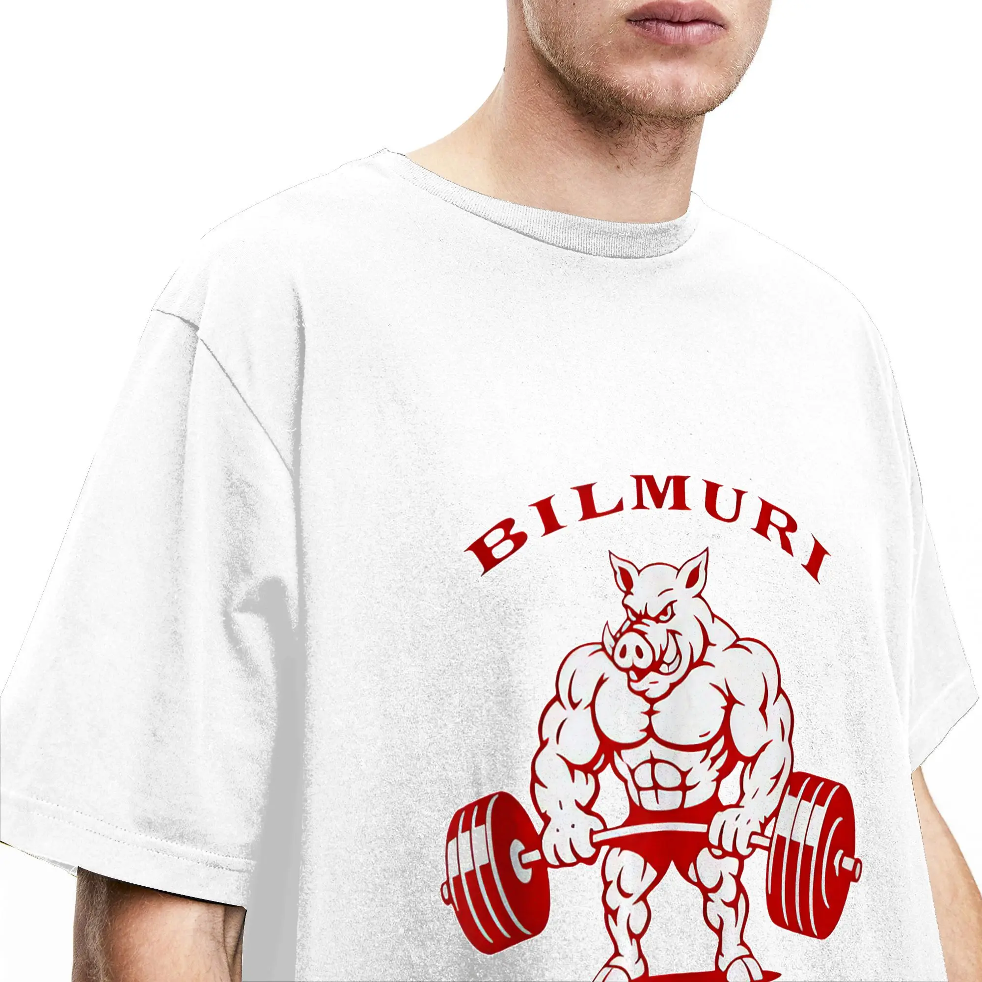 Pig bilmurI Iron Guild Gym T Shirt Summer  Cotton T-Shirts For Men's Design Tee Shirt Short Sleeve Awesome Tees view 3