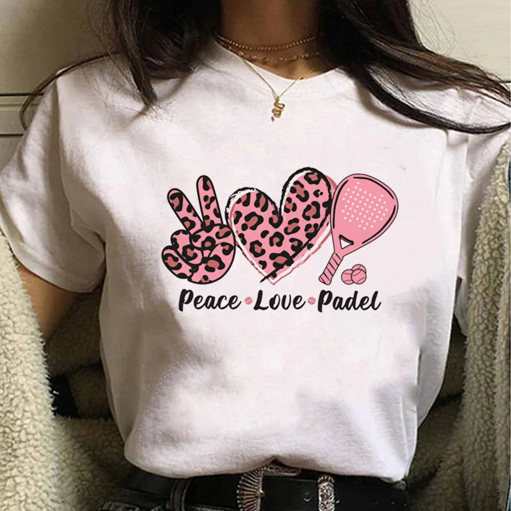 Padel Tee women streetwear anime Japanese top female funny clothes