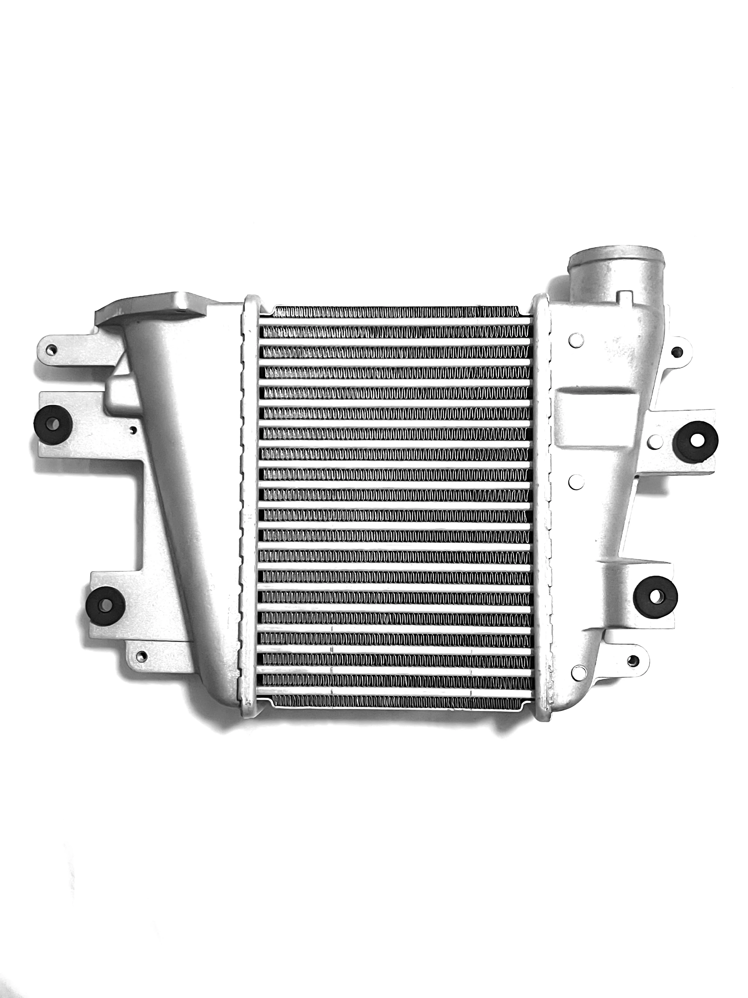 Intercooler Radiator Turbo Compatible with Nissan Patrol Y61 ZD30 3.0L TD 1997-2007 Top Mount Aluminum Bar Plate Structure