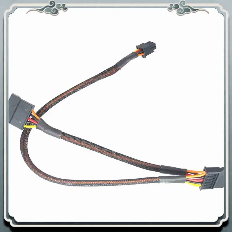 

Премиум 3X Mini 6Pin to 15Pin X2 SATA Кабель питания Шнур для DELL Vostro 3650 3653 3655 Настольный компьютер HDD SSD Кабель расширения